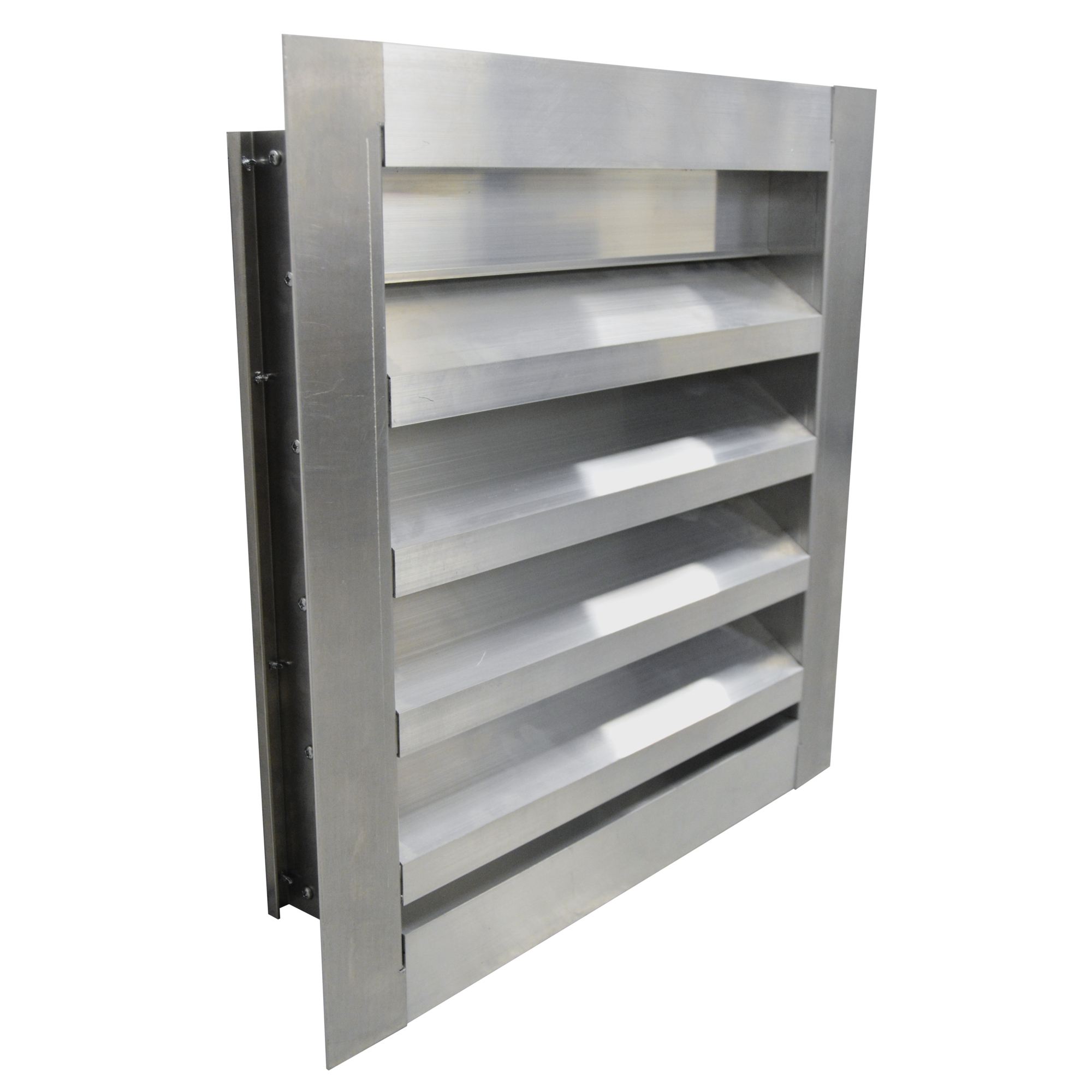 Canarm, Canarm Fixed Louver, Material Aluminum, Height 5 in, Width 24 in, Model# EL4F18X18-MIH